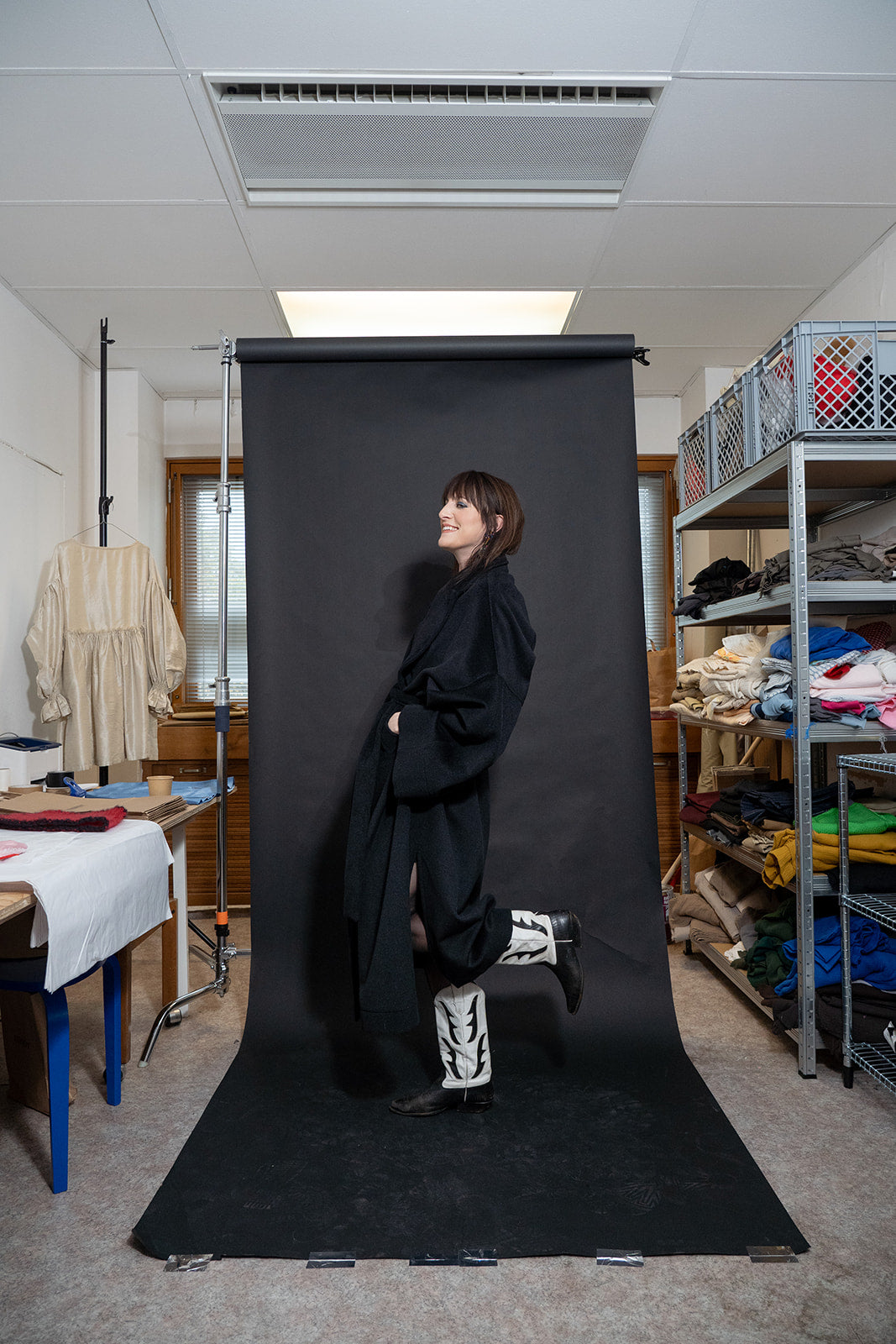 Le bon oversized wool coat