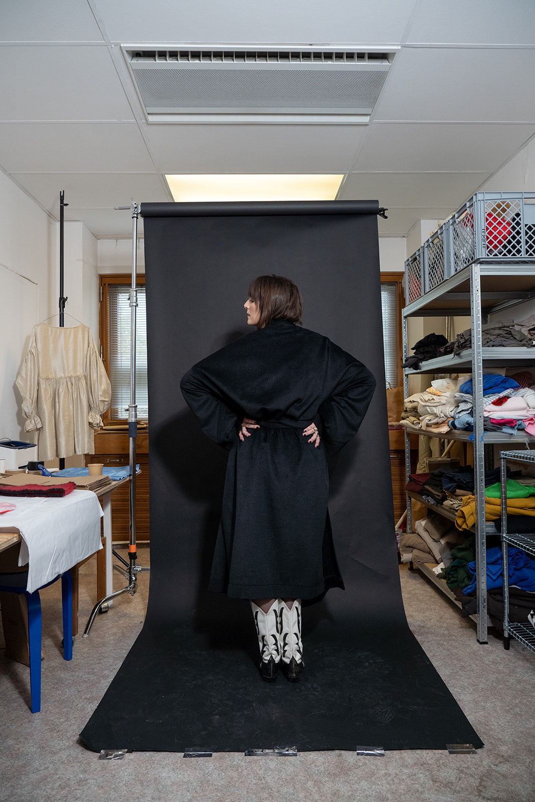 Le bon oversized wool coat