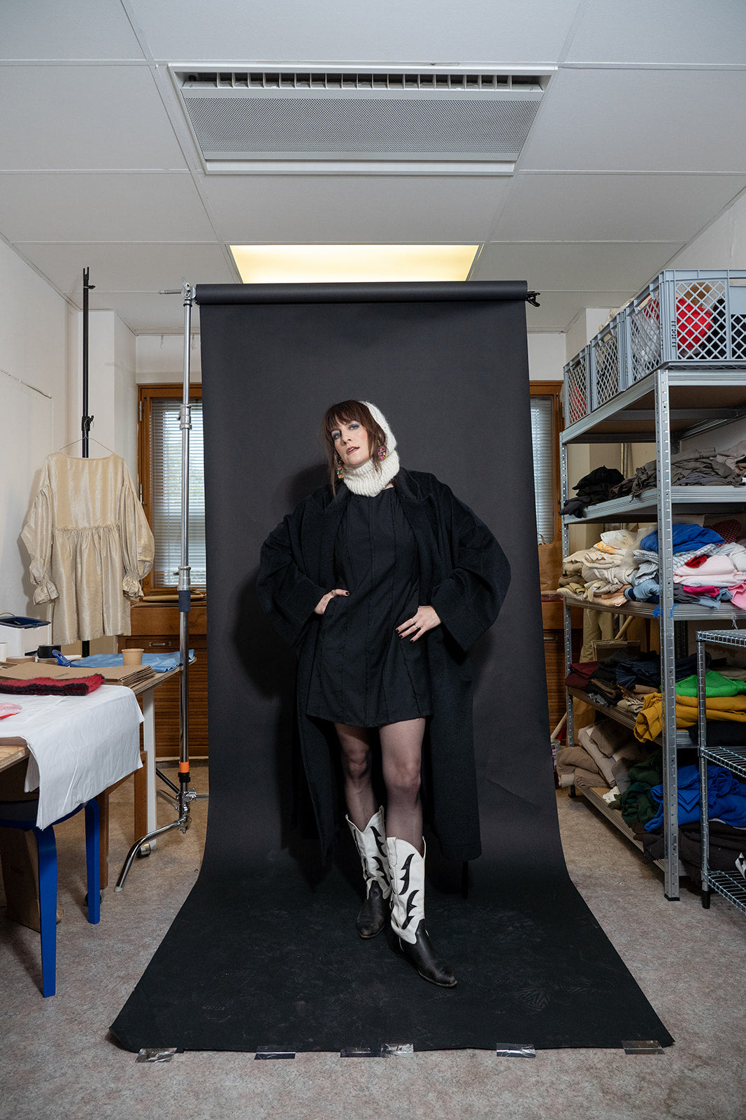 Le bon oversized wool coat