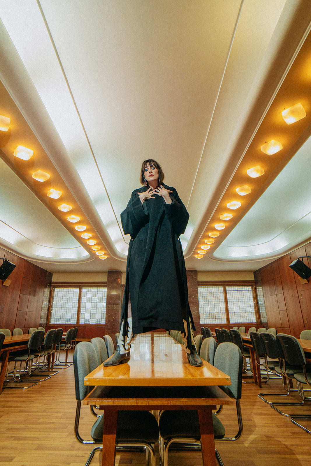 Le bon oversized wool coat