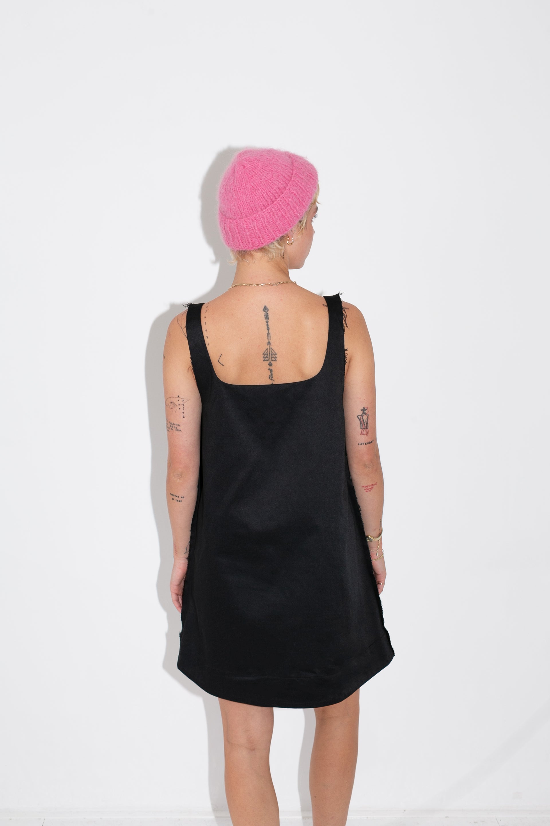 Pinafore twill dress