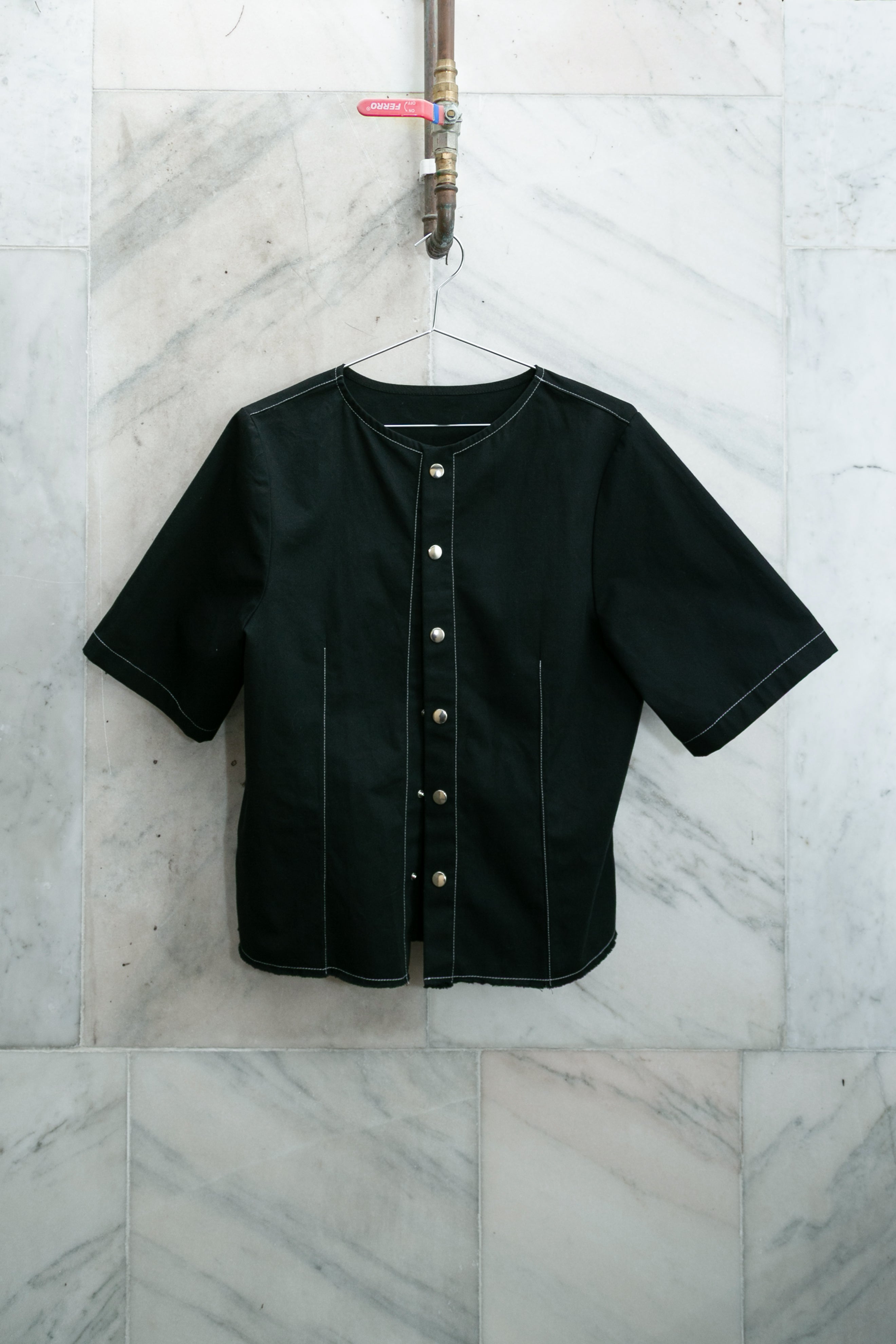 Easywear cotton twill slim shirt