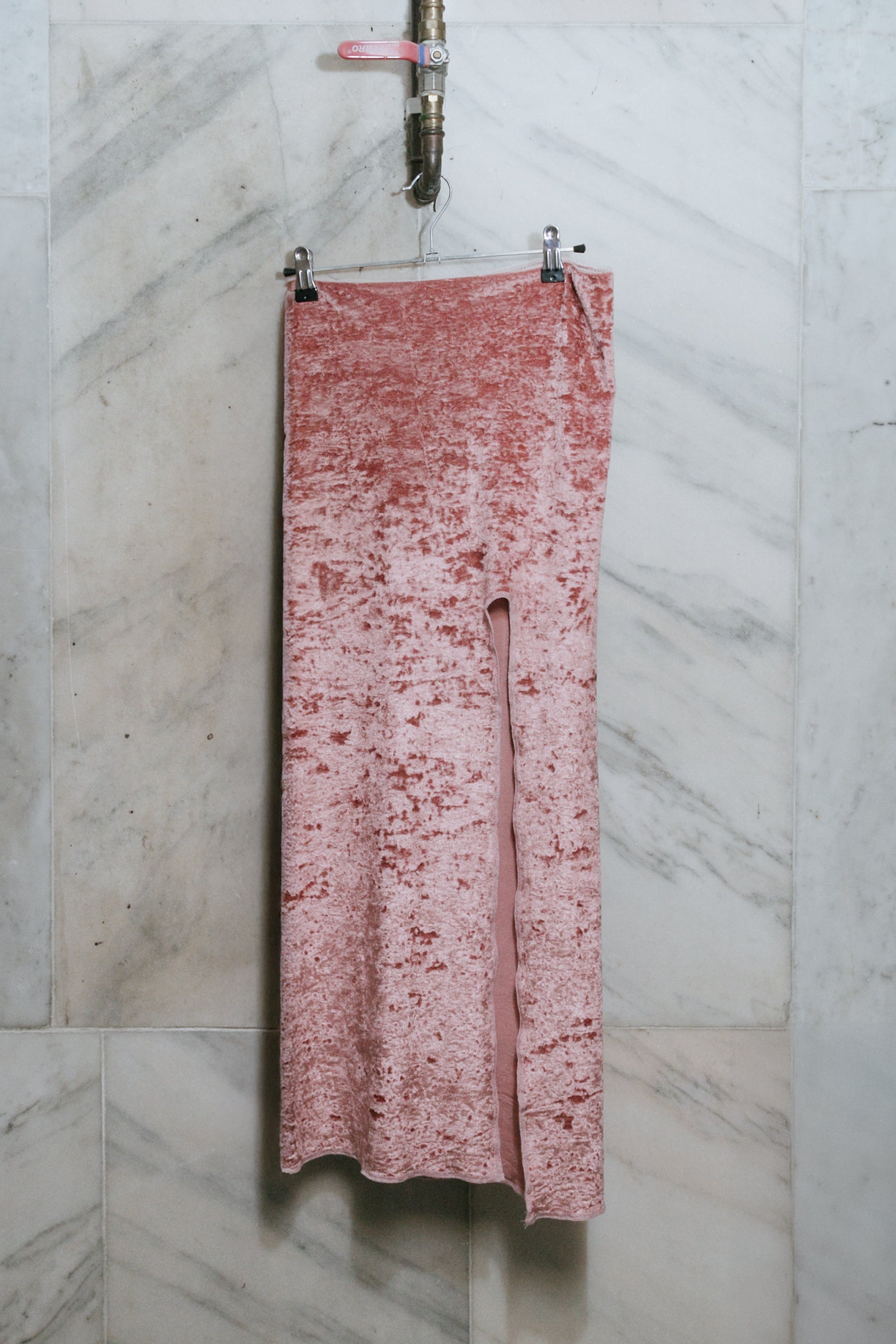 Bodycon midi skirt velvet