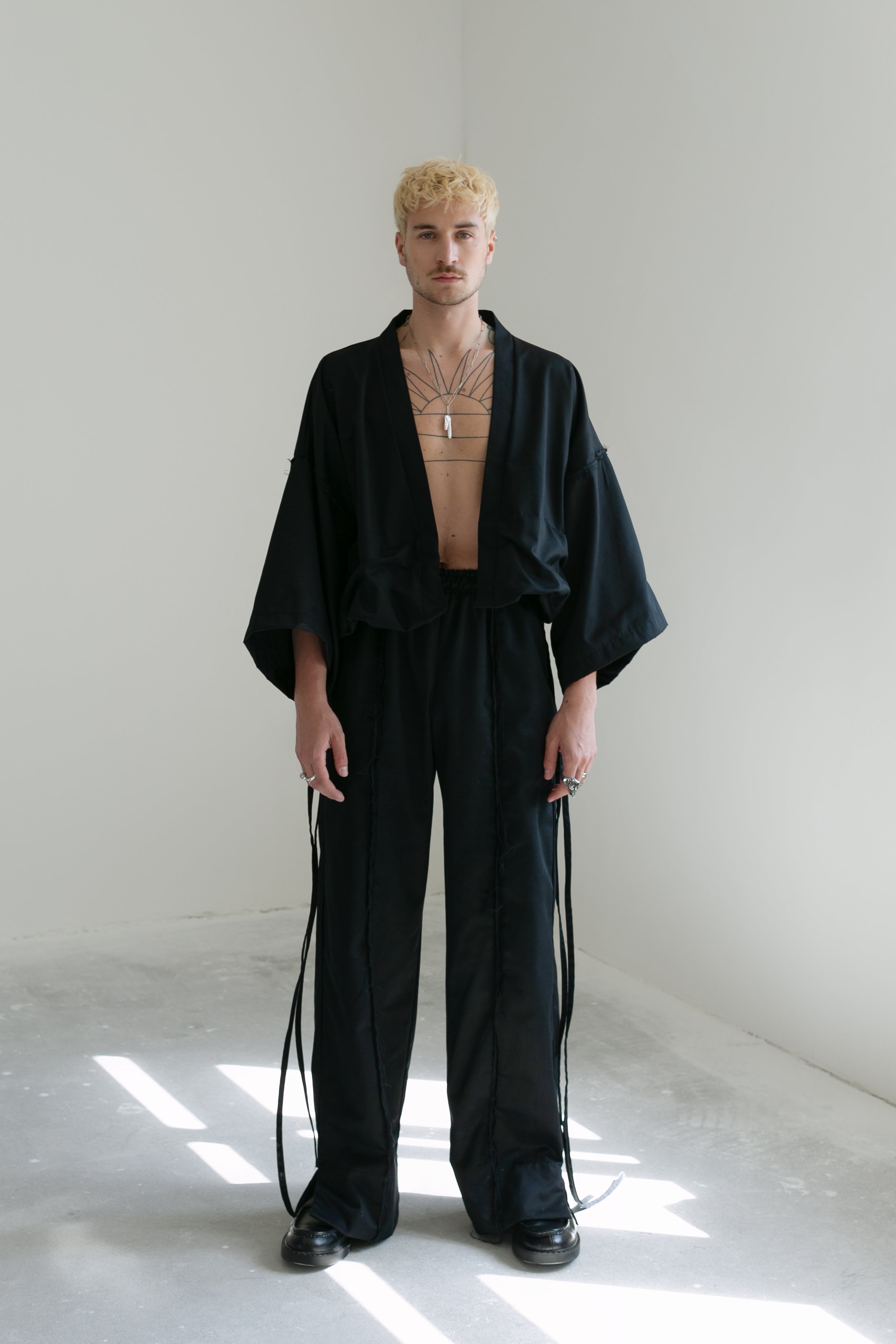 Twill kimono set