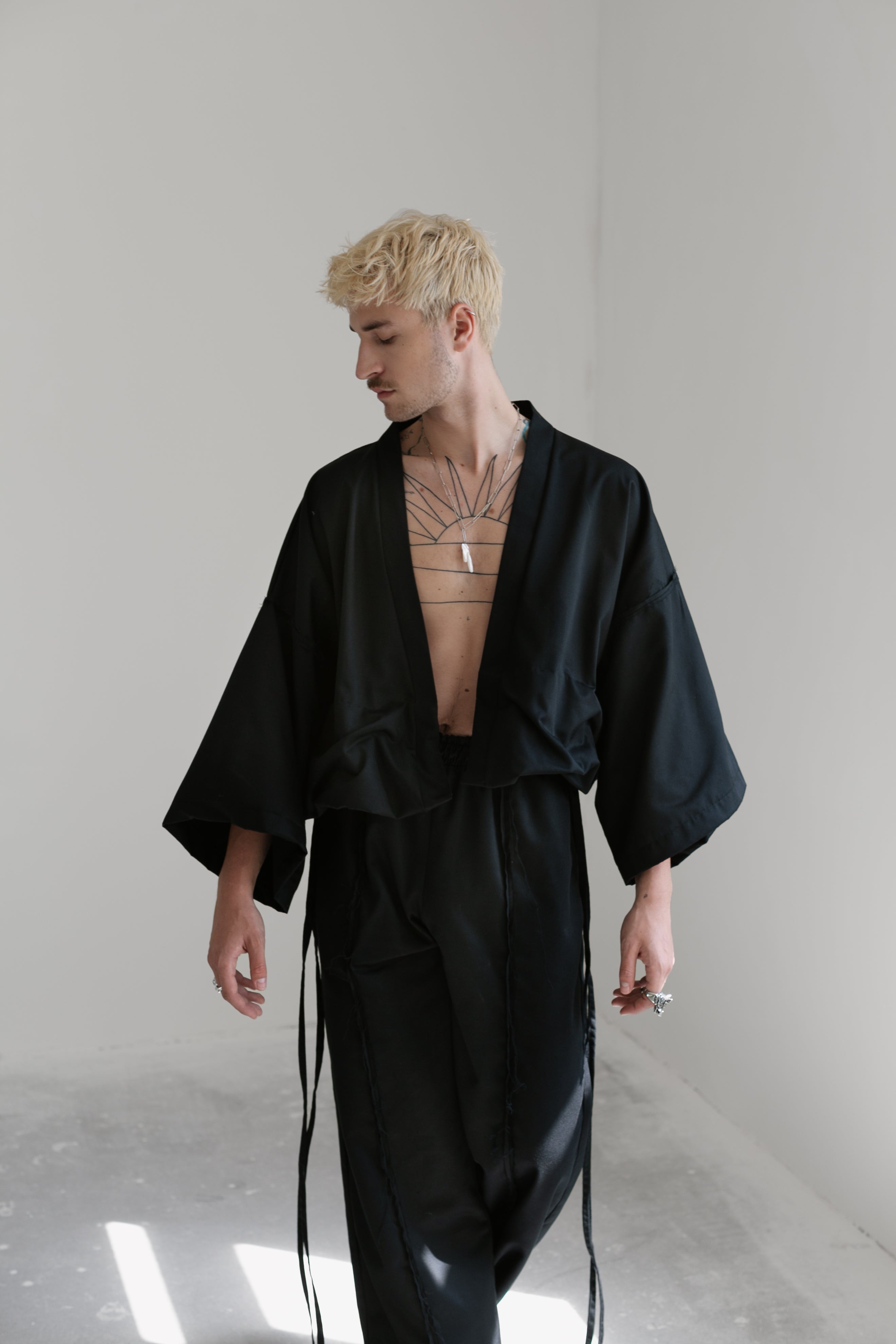 Twill kimono set