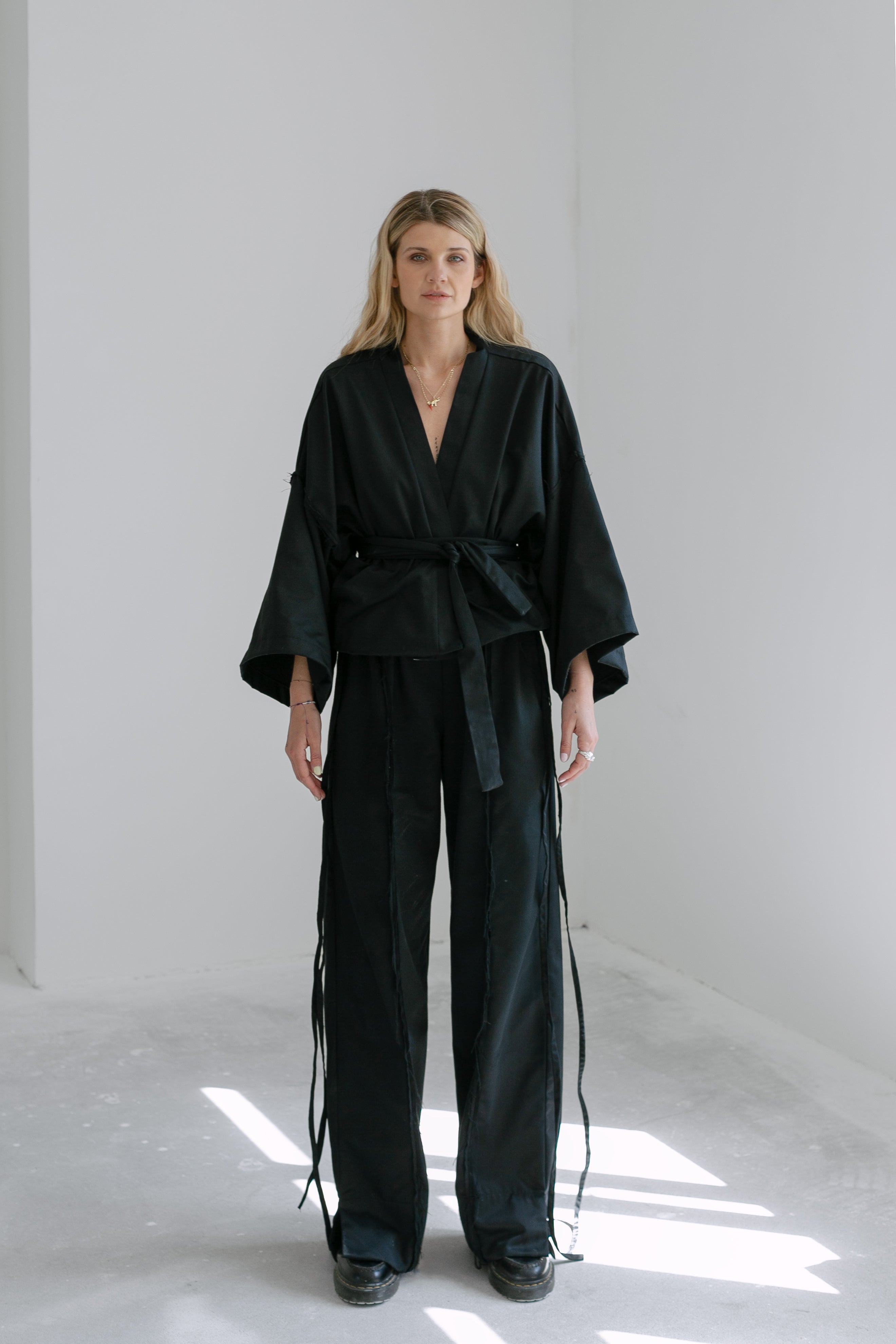 Twill kimono set