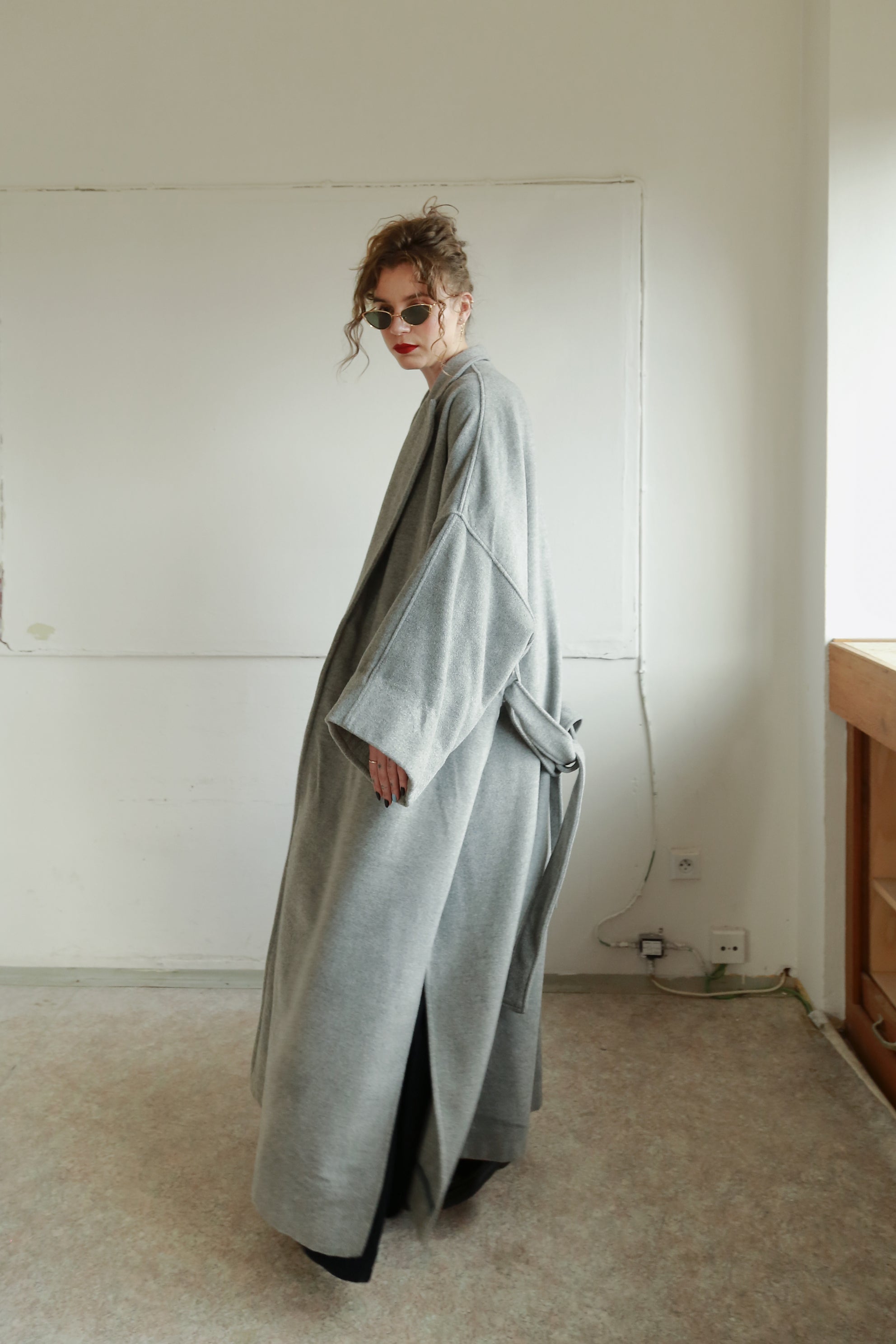 Le bon oversized wool coat