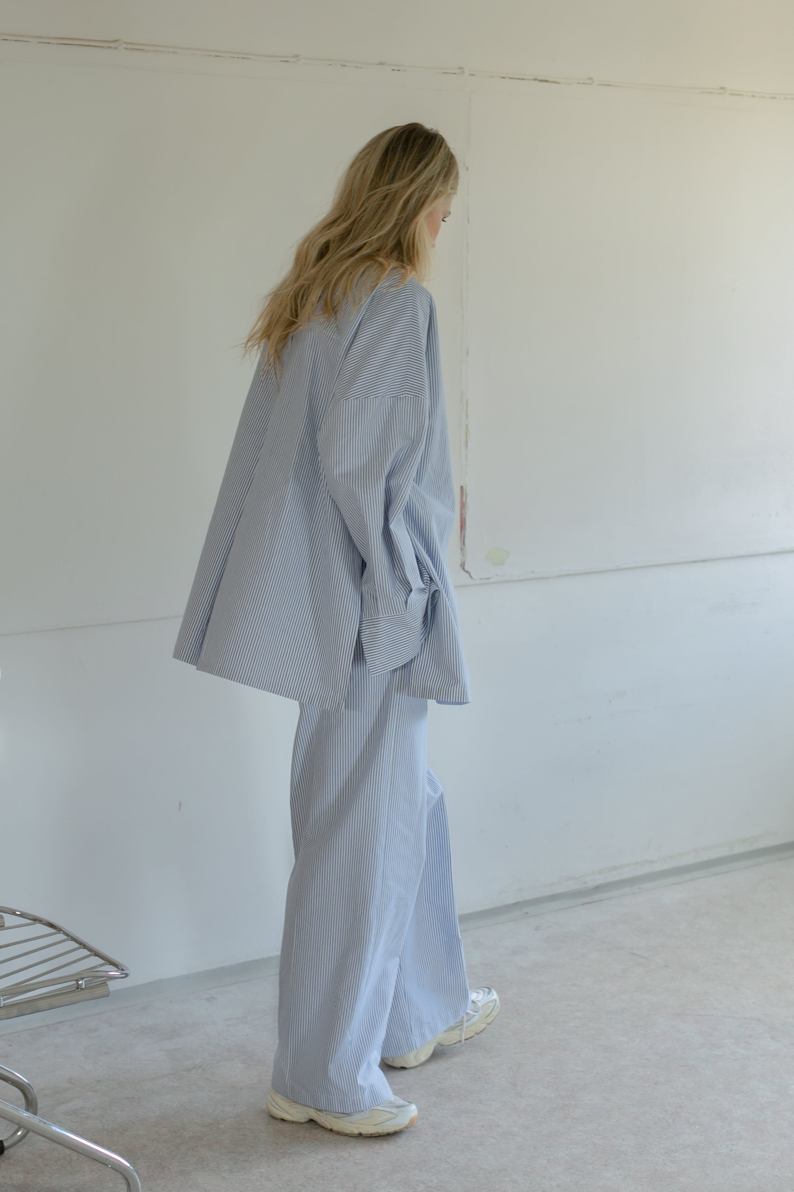 Stripe canvas pj trousers