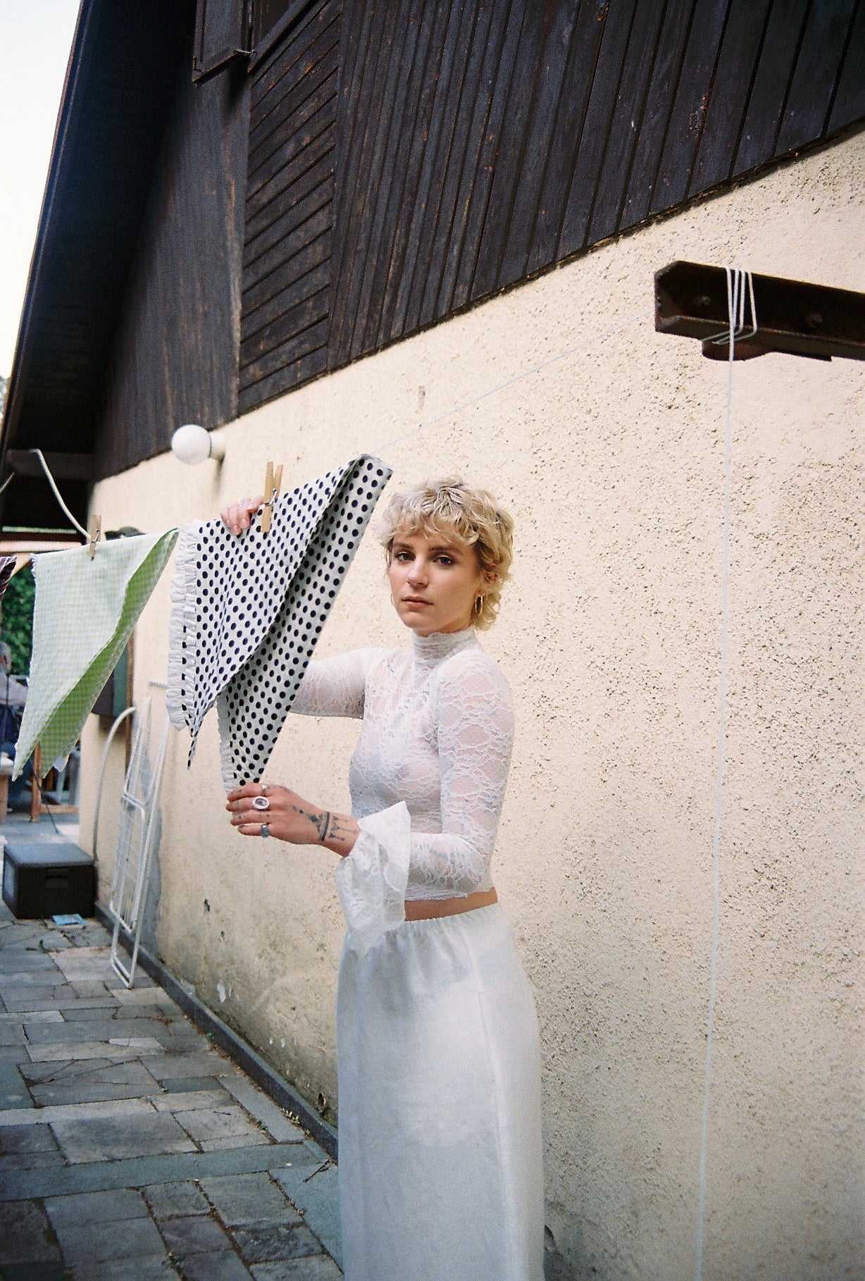 Long sleeve lace top