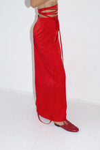 Load image into Gallery viewer, Tie wrap satin skirt
