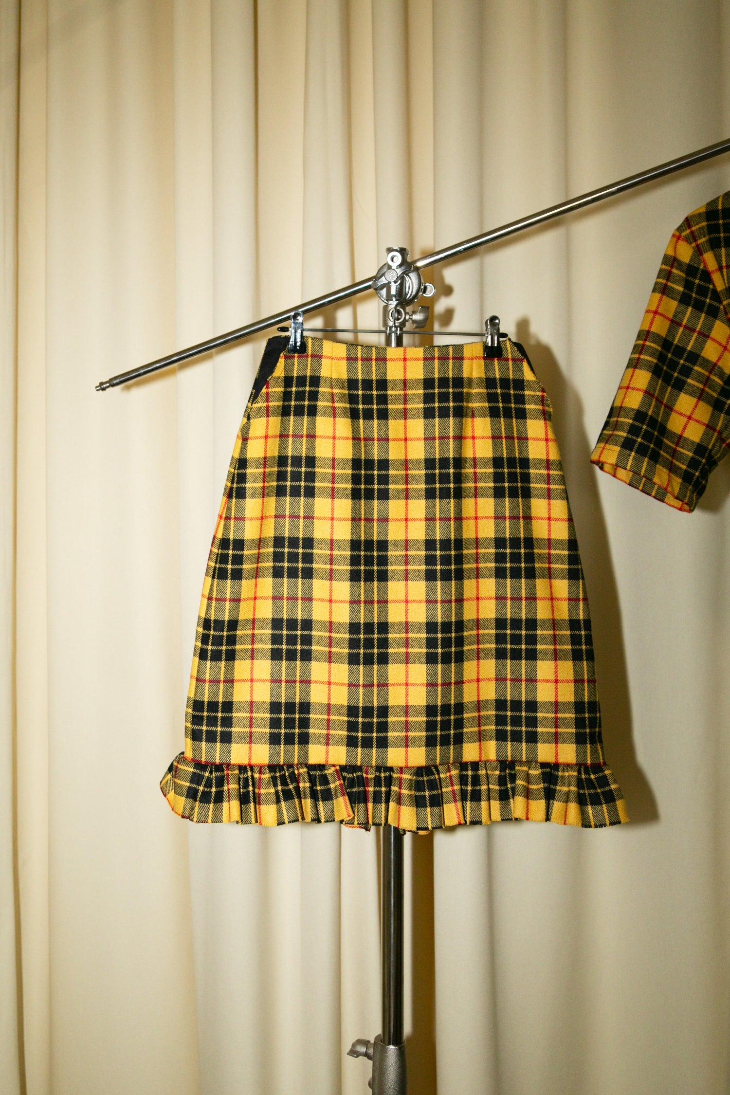 Pencil country skirt checks