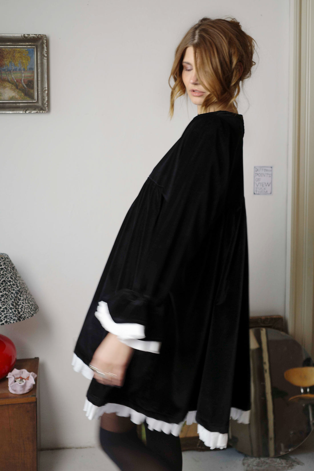 Country velvet dress