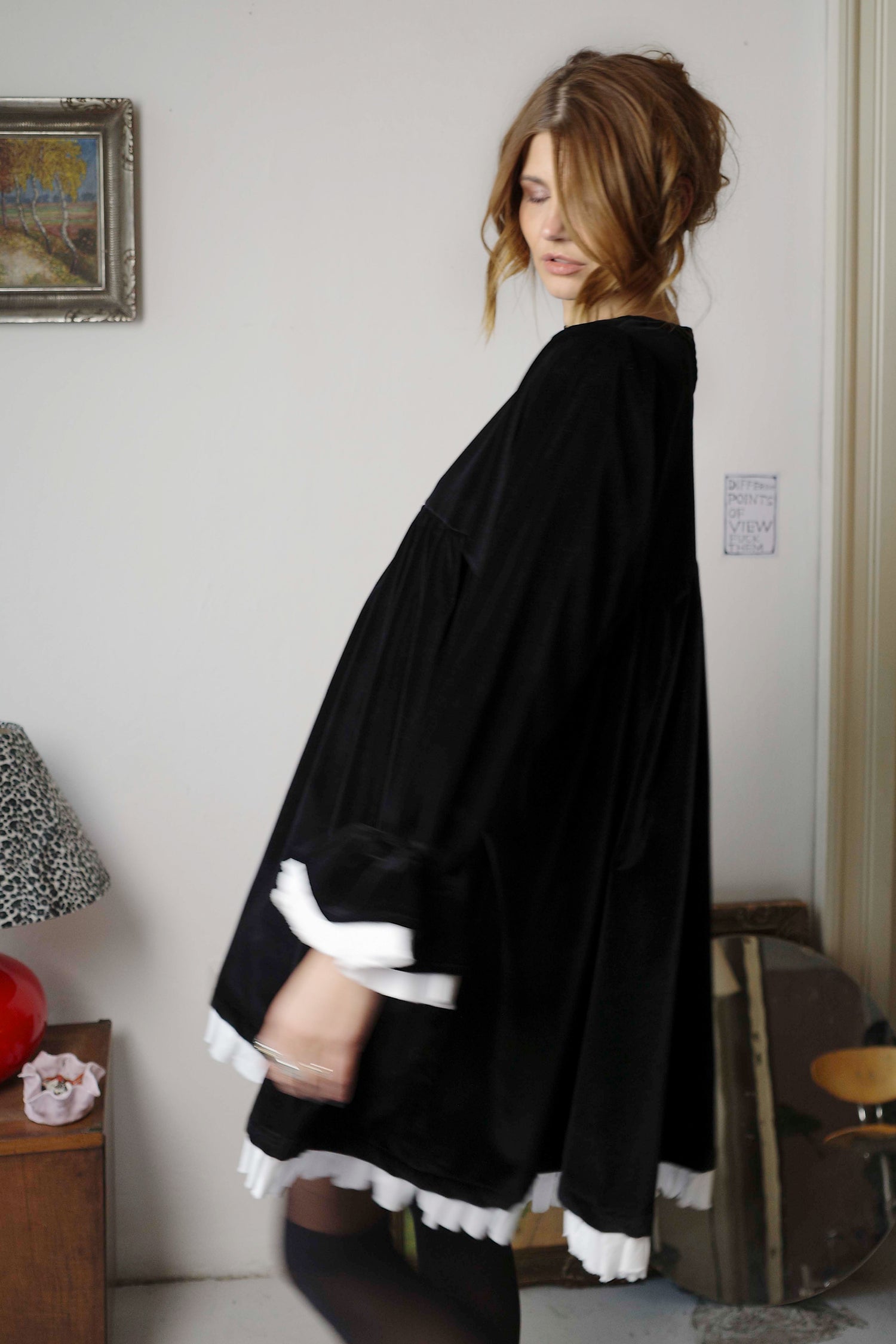 Country velvet dress