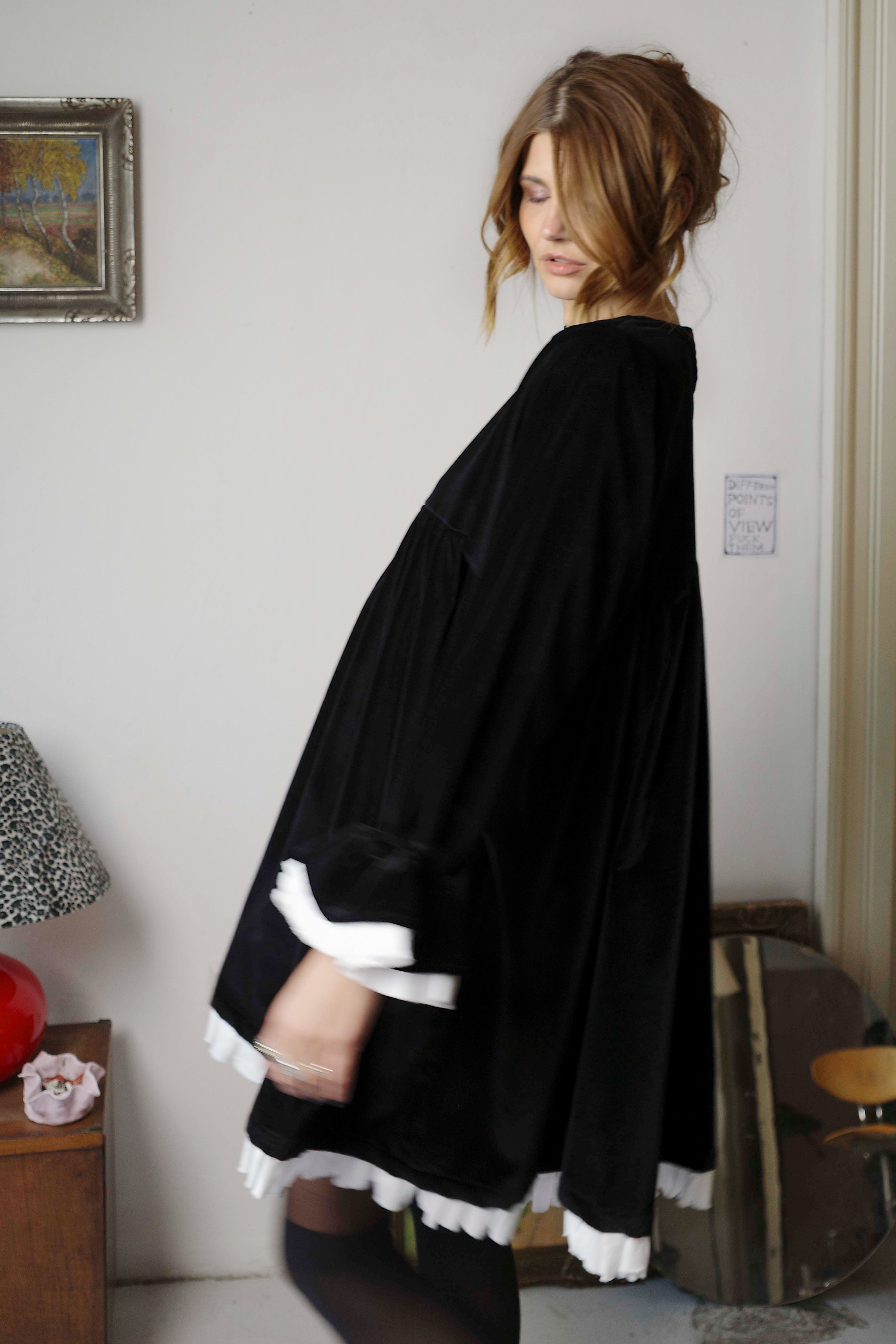 Country velvet dress