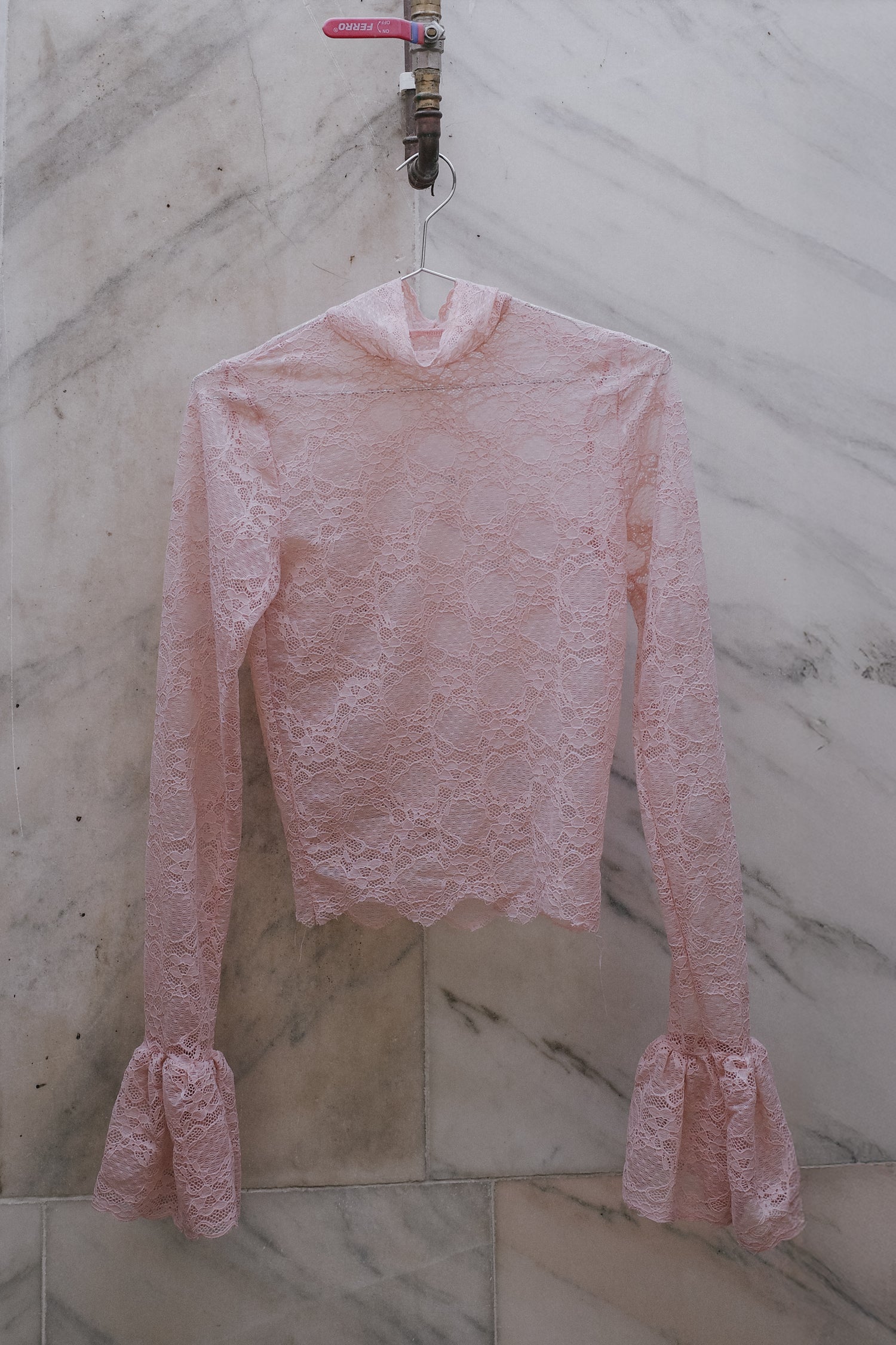 Long sleeve lace top