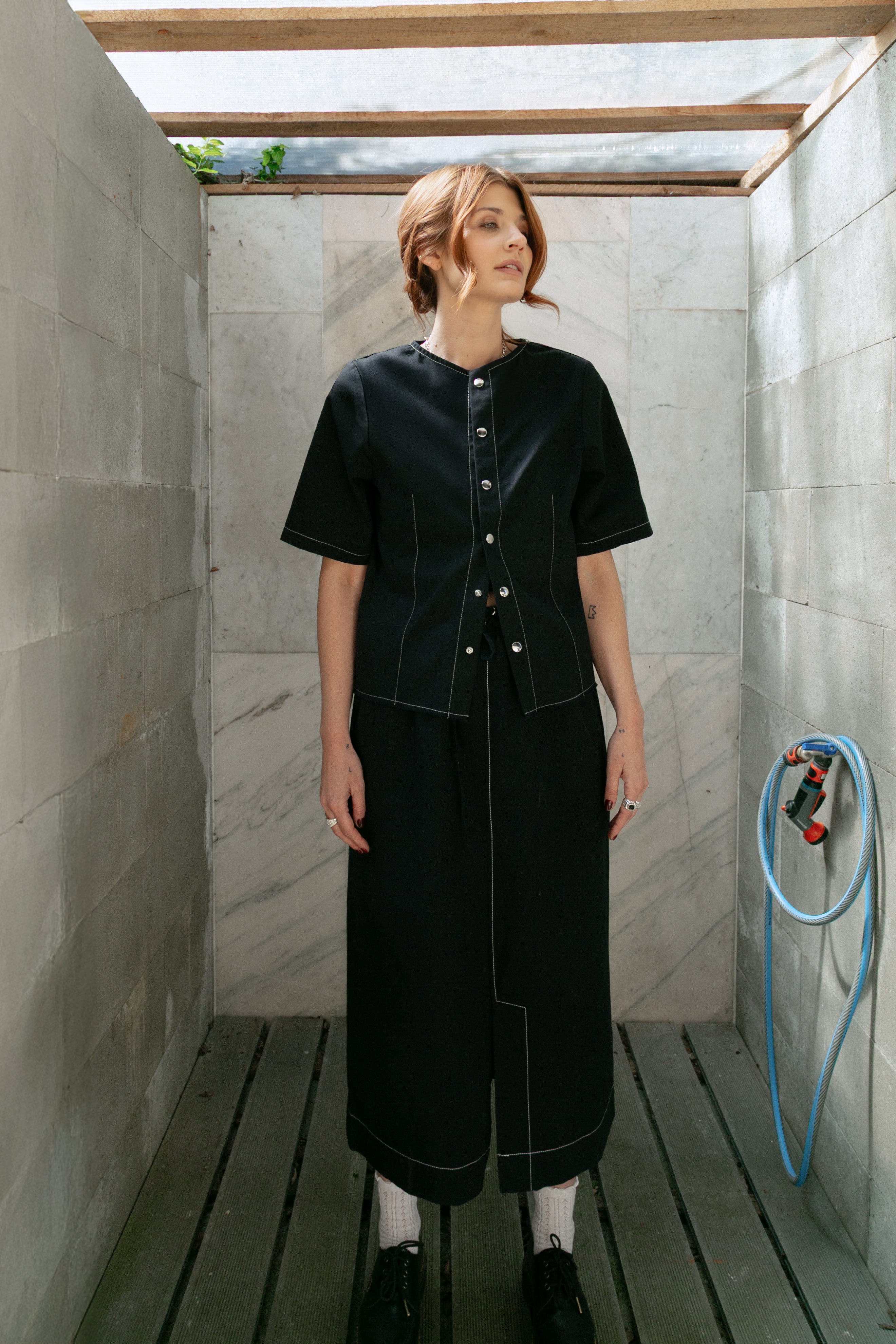 Easywear cotton twill skirt