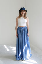 Load image into Gallery viewer, Country poplin stripe skirt
