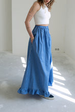 Load image into Gallery viewer, Country poplin stripe skirt
