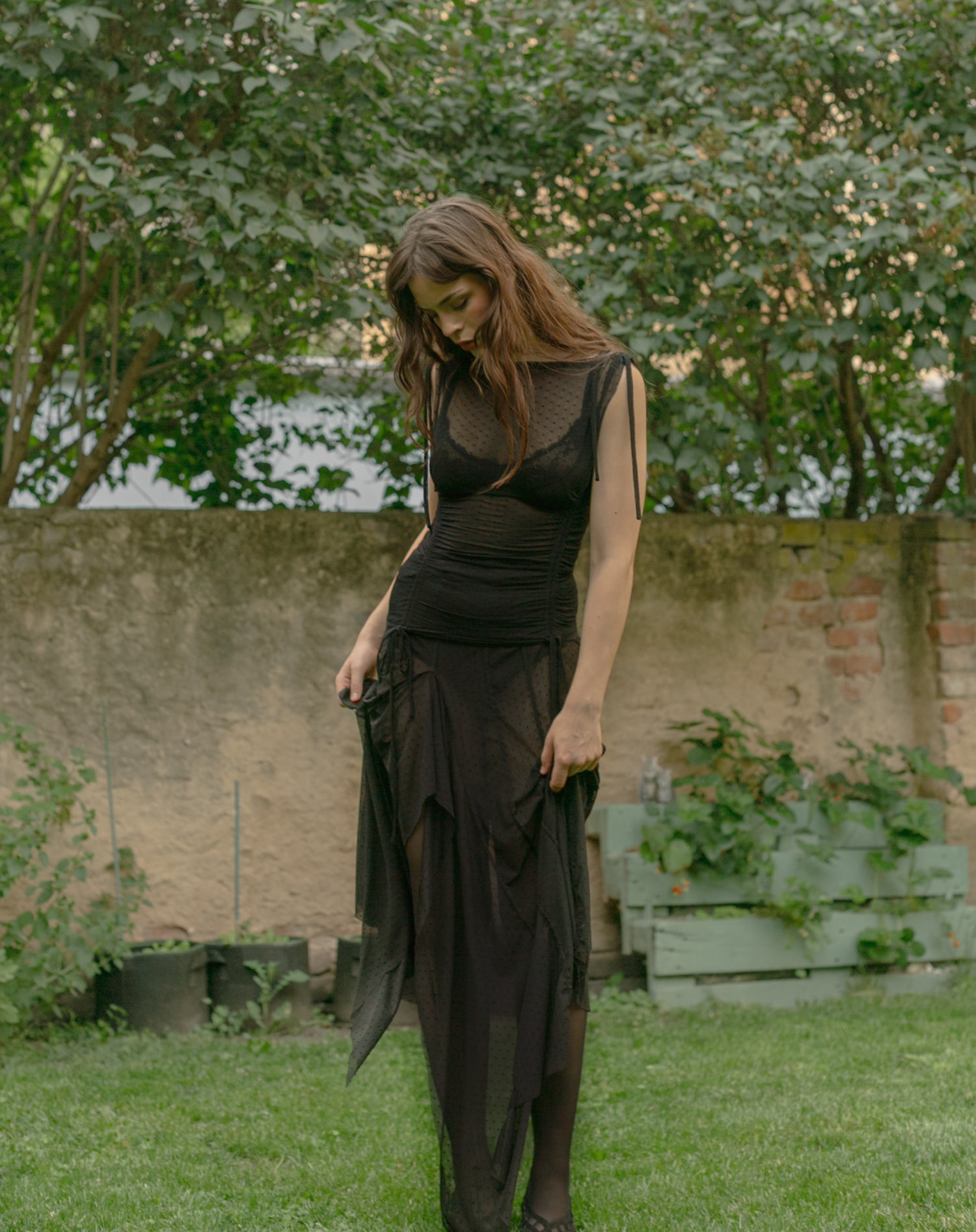 Country jersey skirt layers