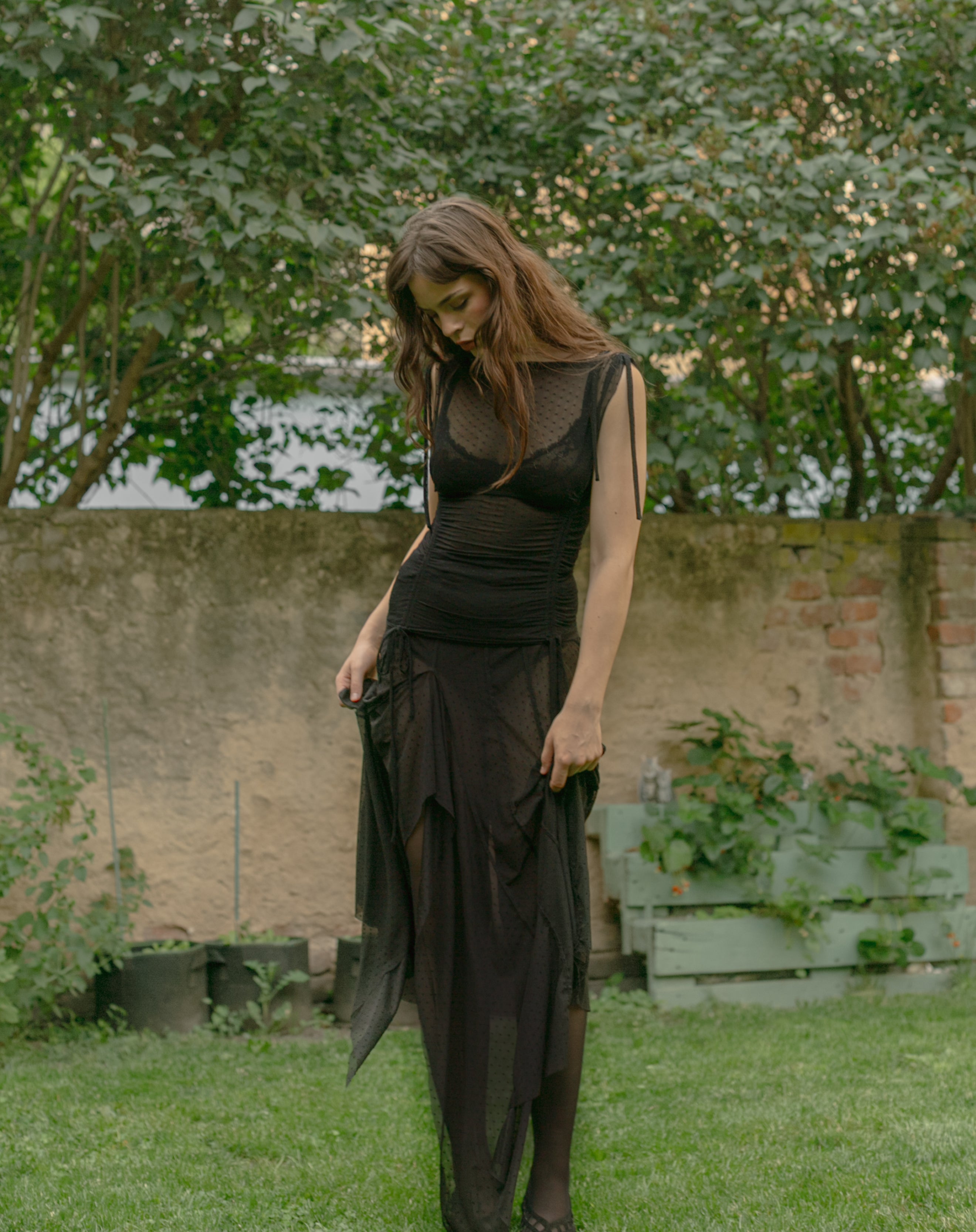 Country jersey skirt layers