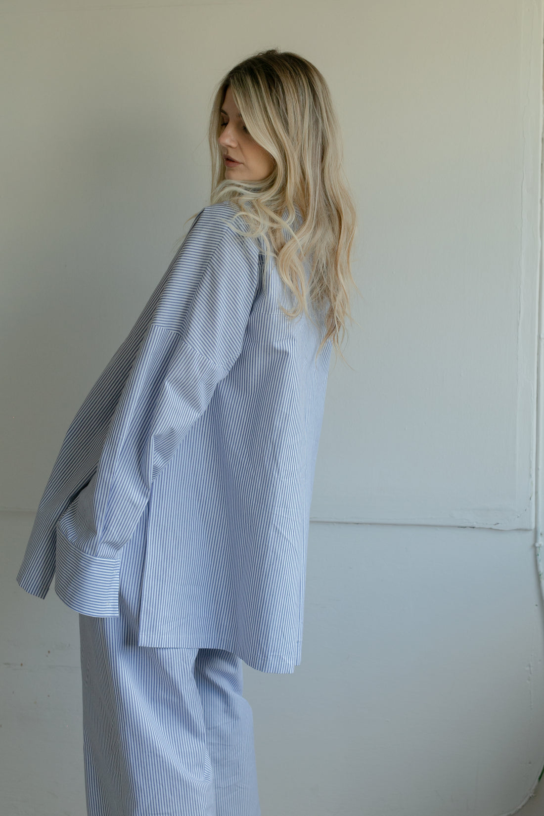 Stripe canvas shirt